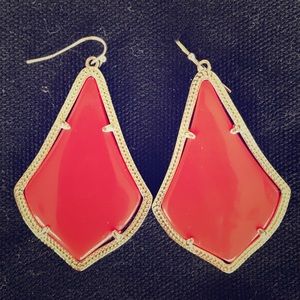 Red Alexandra Earrings
